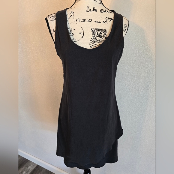 Toad&Co Dresses & Skirts - Toad & Co Mallorca Dress Black Breezy Hidden Pocket Lettuce Hem Tank Dress Small